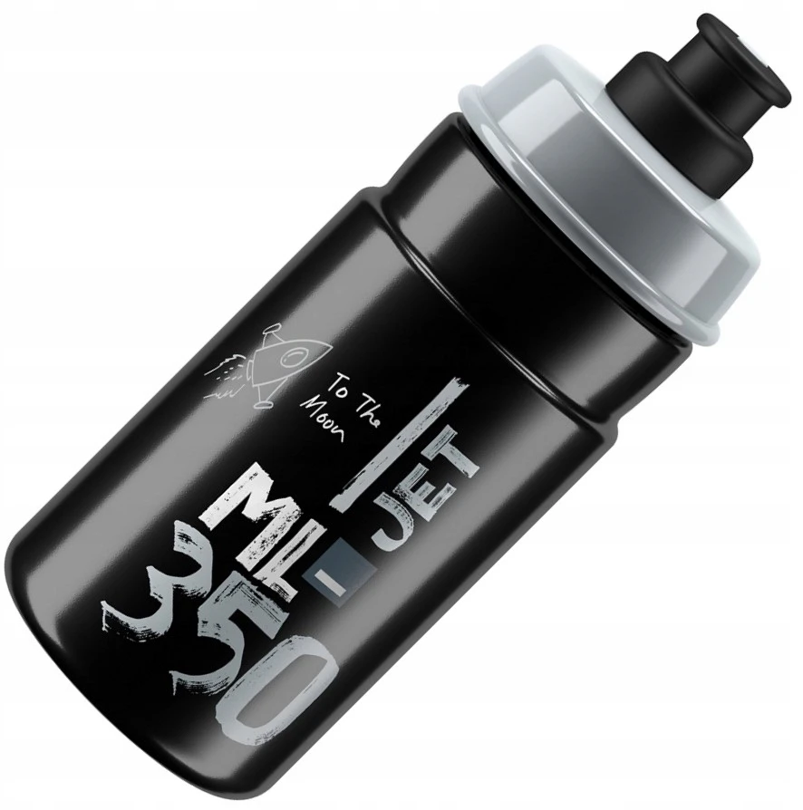 Gertuvė Elite Jet Juodas Pilkas Logo 350ml