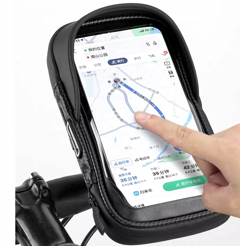 Dviračio ir motociklo telefono laikiklis Rockbros, atsparus vandeniui