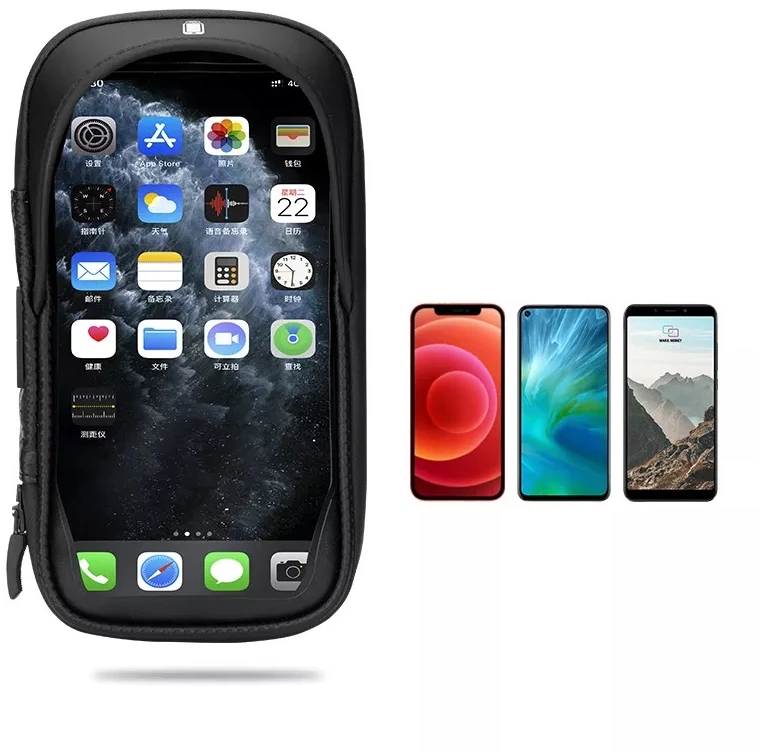 Dviračio ir motociklo telefono laikiklis Rockbros, atsparus vandeniui