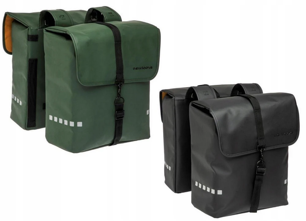 Dviračio kelioniniai krepšiai New Looxs Odense Double 39L (2vnt.), juodi