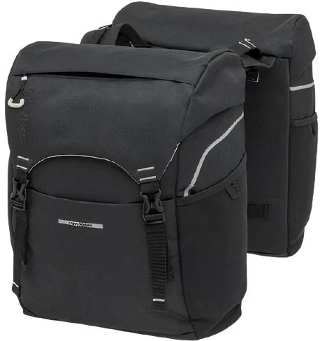 Dviračio kelioniniai krepšiai New Looxs Sports Double 32L (2vnt.), juodi