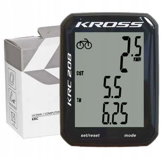 Dviračio kompiuteris Kross KRC 208, juodas