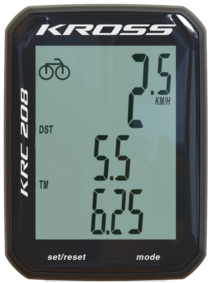 Dviračio kompiuteris Kross KRC 208, juodas