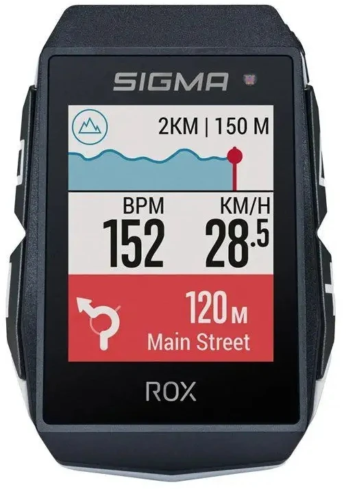 Dviračio kompiuteris SIGMA ROX 11.1 Evo GPS Baltas HR Set