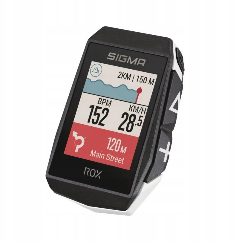 Dviračio kompiuteris SIGMA ROX 11.1 Evo GPS Baltas HR Set