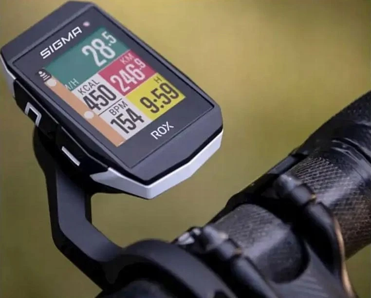 Dviračio kompiuteris SIGMA ROX 11.1 Evo GPS Baltas HR Set