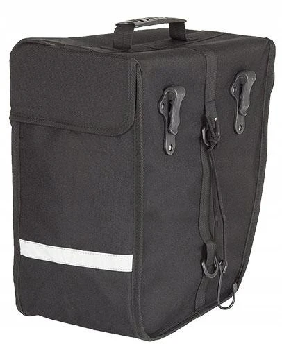 Dviračio krepšys M-wave Amsterdam Single, 18l, kairė pusė, juodas