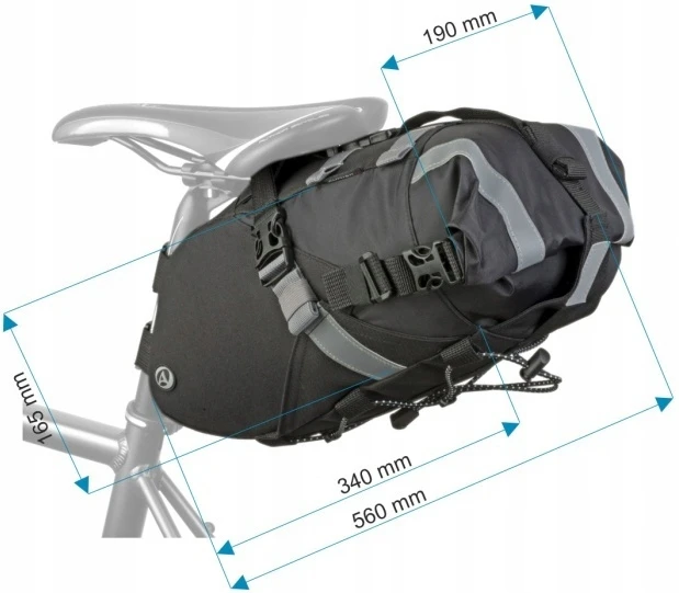 Kepurė Author A-S3152 SuMo X9 Krepšys, tvirtinamas prie dviračio sėdynės, juodas