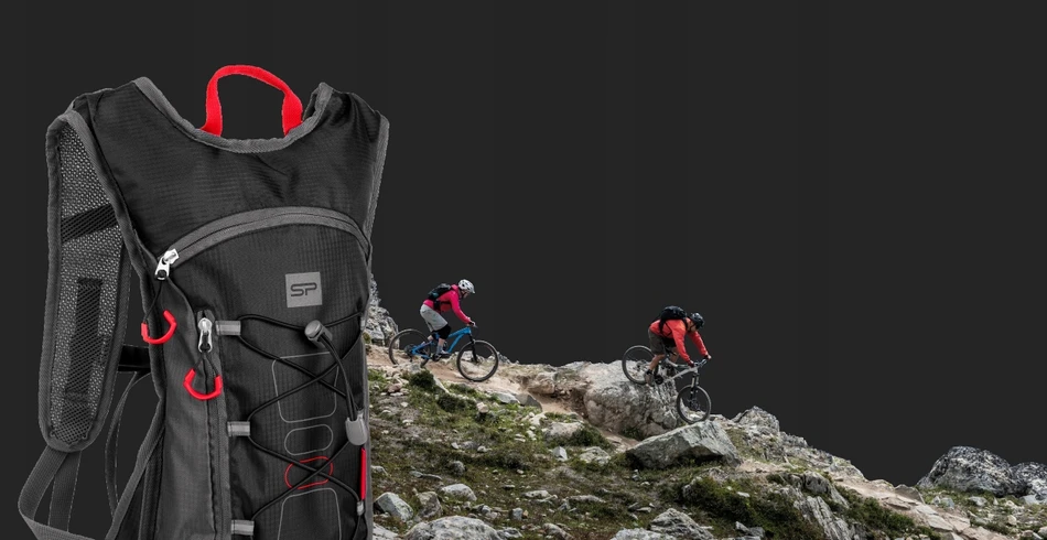 Spokey Kuprinė dviračiui Fuji 5 l su diržais ir kišenėmis