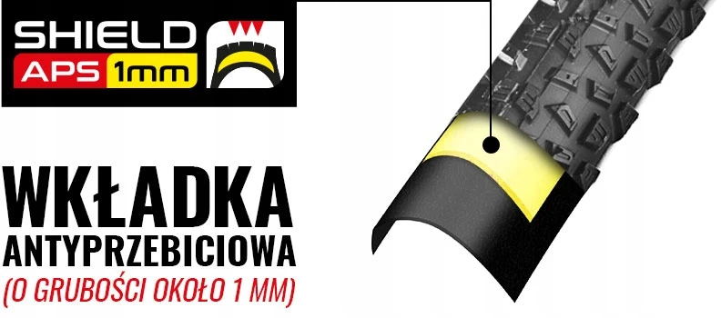 Dviračio padanga 26 colių TRC 26x2,125 ANTIPUNKTURINIS Įdėklas 57-559 STRONG