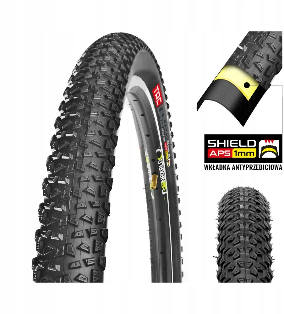 Dviračio padanga 27 5 x 2 1 TRC įdėklas ANTI-PUNKTURE 27,5 x 2,125 57-584 MTB