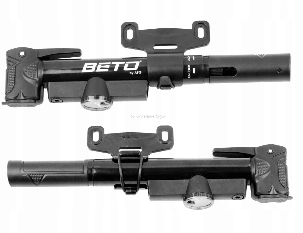 Pompa BETO Mini plastikas CLD-038G teleskopinė su manometriu