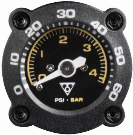 Rankinis siurblys Topeak Mountain DA G, dvigubo veikimo, manometras