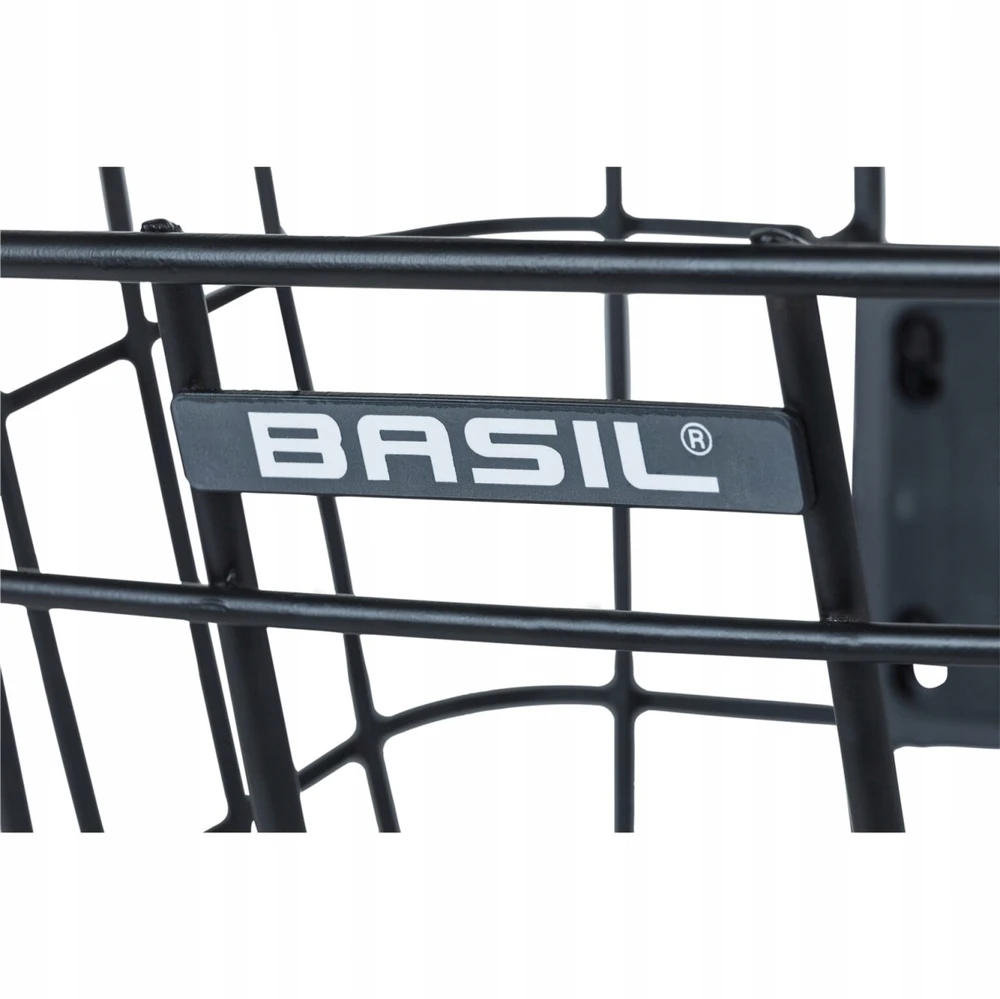 Dviračio priekinis krepšelis Basil Bremen Alu, juodas