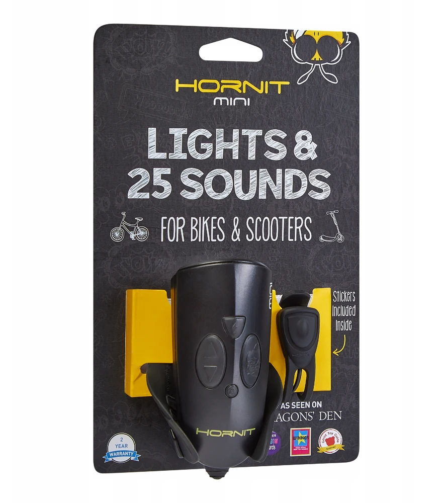 Dviračio priekinis žibintas Hornit Mini Juodas 5353BLBL, juodas