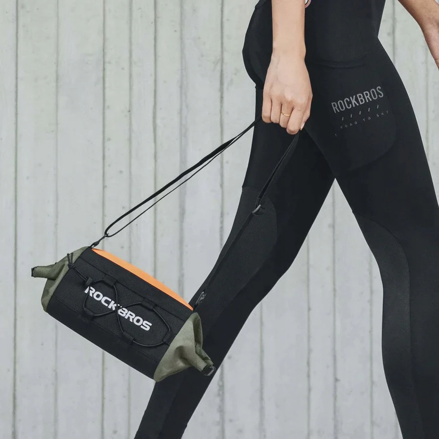 Dviračio rankenos krepšys Rockbros W006 2-2.4l, vandeniui atsparus