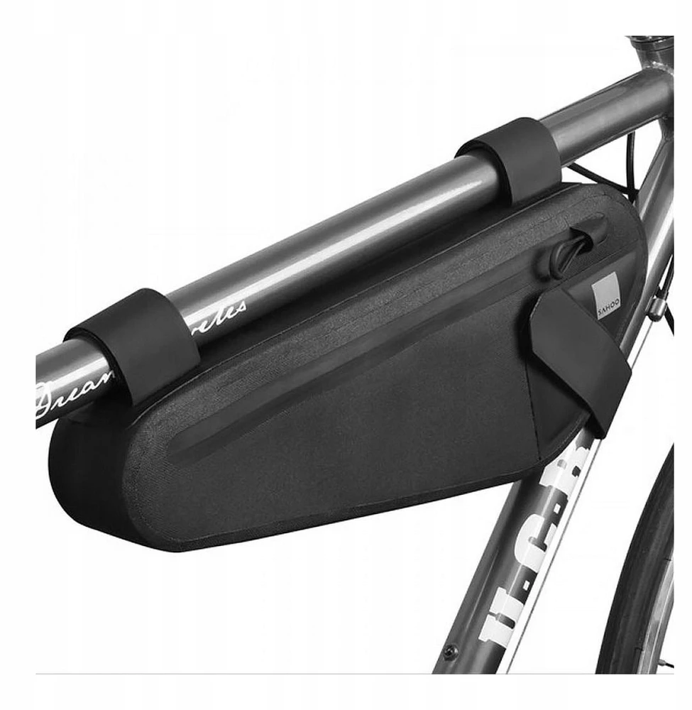 SAHOO Bicycle Bag Road Bicycle Middle Frame Bag, Atsparus vandeniui, 2L, Juodas