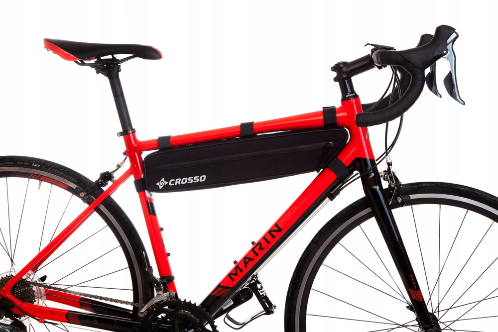 Dviračio rėmo krepšys Crosso, 3 l, juodas