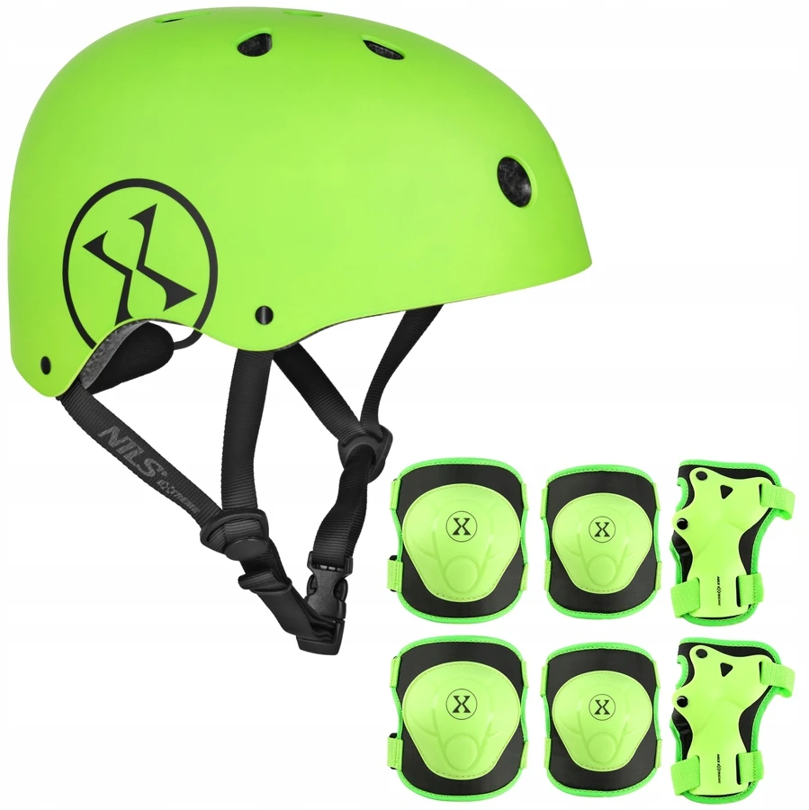Dviračio šalmas ir apsaugos Nils Extreme M, 55-58 cm