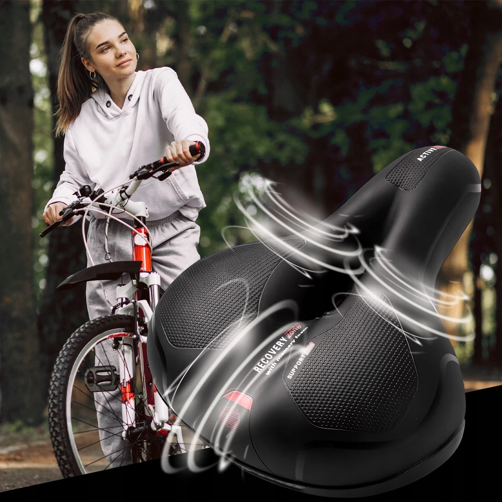 DVIRAČIO SĖDYNĖ MINKŠTA SPORTINĖ BALNO PLATI VĖDINIMAS SU ATSpindinčiu