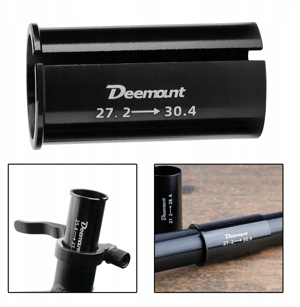 Dviračio sėdynės padas 60 mm aliuminio sėdynės stulpelio sumažinimas 27,2-30,4 mm