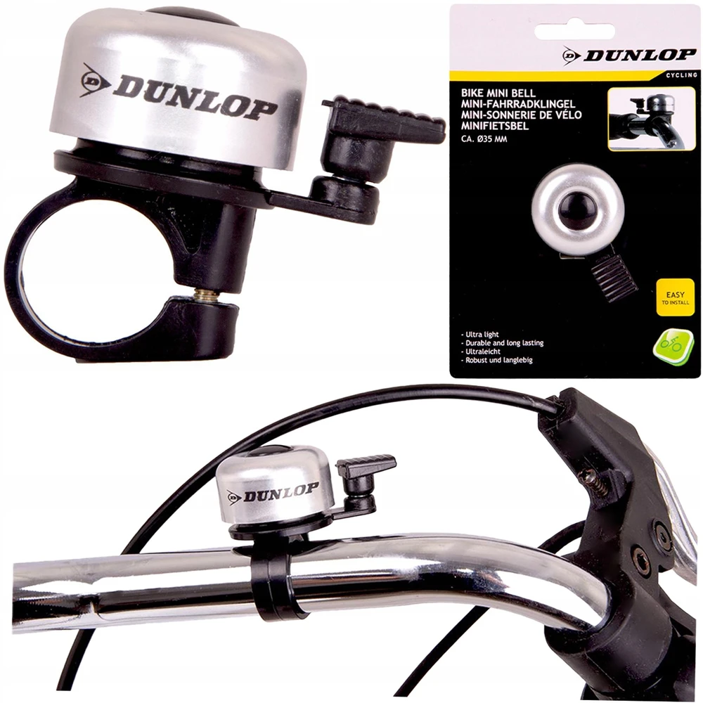 Dunlop Dviračio varpelis gruszka 35mm sidabrinis