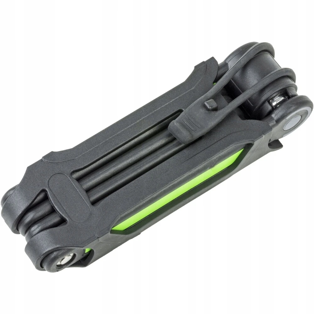 Dviračio spyna Author Aul FlexGuard-6 l.840 mm, juoda/žalias