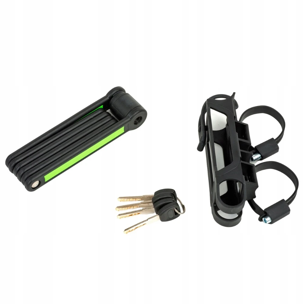 Dviračio spyna Author Aul FlexGuard-6 l.840 mm, juoda/žalias