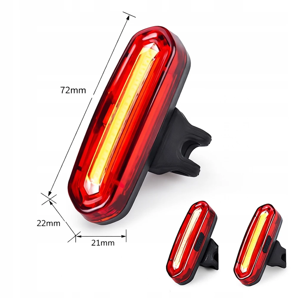 DVIRAČIO ŠVIESŲ RINKINYS PRIEKINIS GALINIS 1000 LM SU RAKŠU 100dB USB-C 4xT6 LED