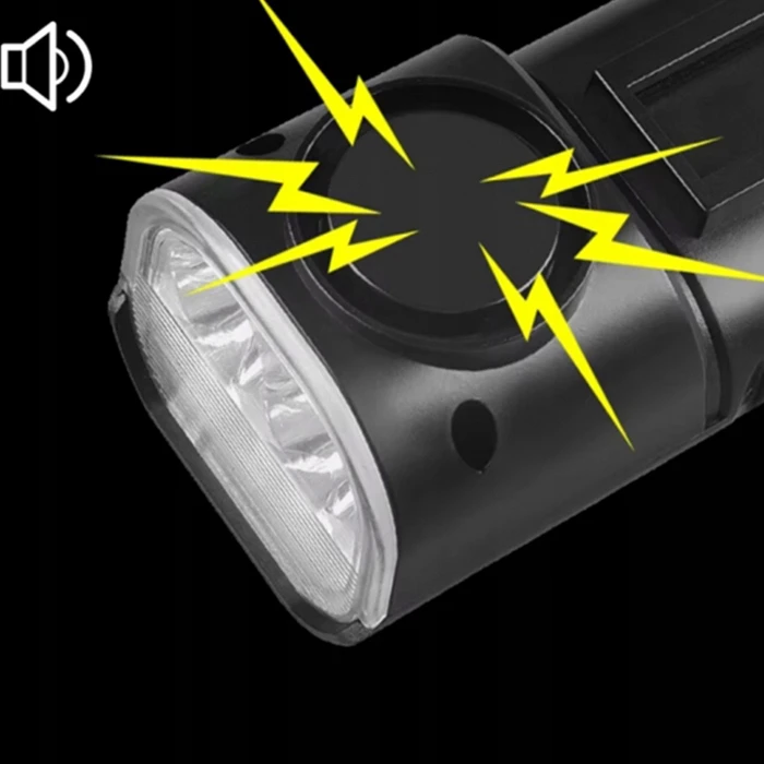 DVIRAČIO ŠVIESŲ RINKINYS PRIEKINIS GALINIS 1000 LM SU RAKŠU 100dB USB-C 4xT6 LED