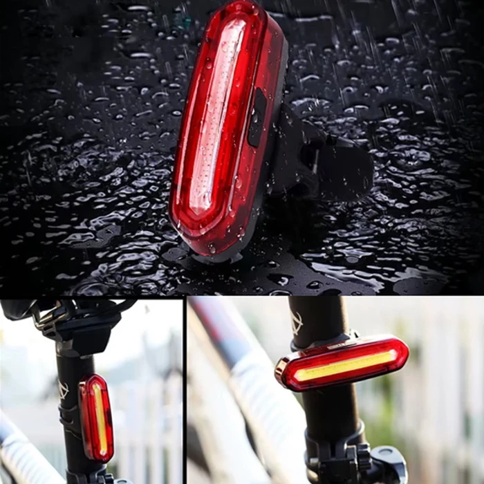 DVIRAČIO ŠVIESŲ RINKINYS PRIEKINIS GALINIS 1000 LM SU RAKŠU 100dB USB-C 4xT6 LED