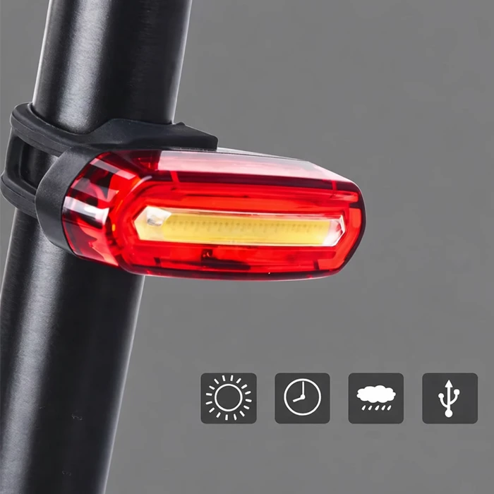 DVIRAČIO ŠVIESŲ RINKINYS PRIEKINIS GALINIS 1000 LM SU RAKŠU 100dB USB-C 4xT6 LED