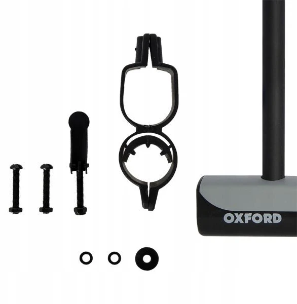 Dviračio U-formos spyna Oxford Shackle12, 120cm, 12mm