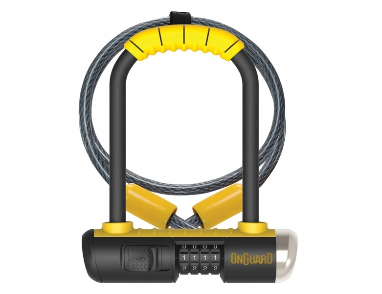 Dviračio U-spyna Onguard Combo 8015c su kodu ir troseliu