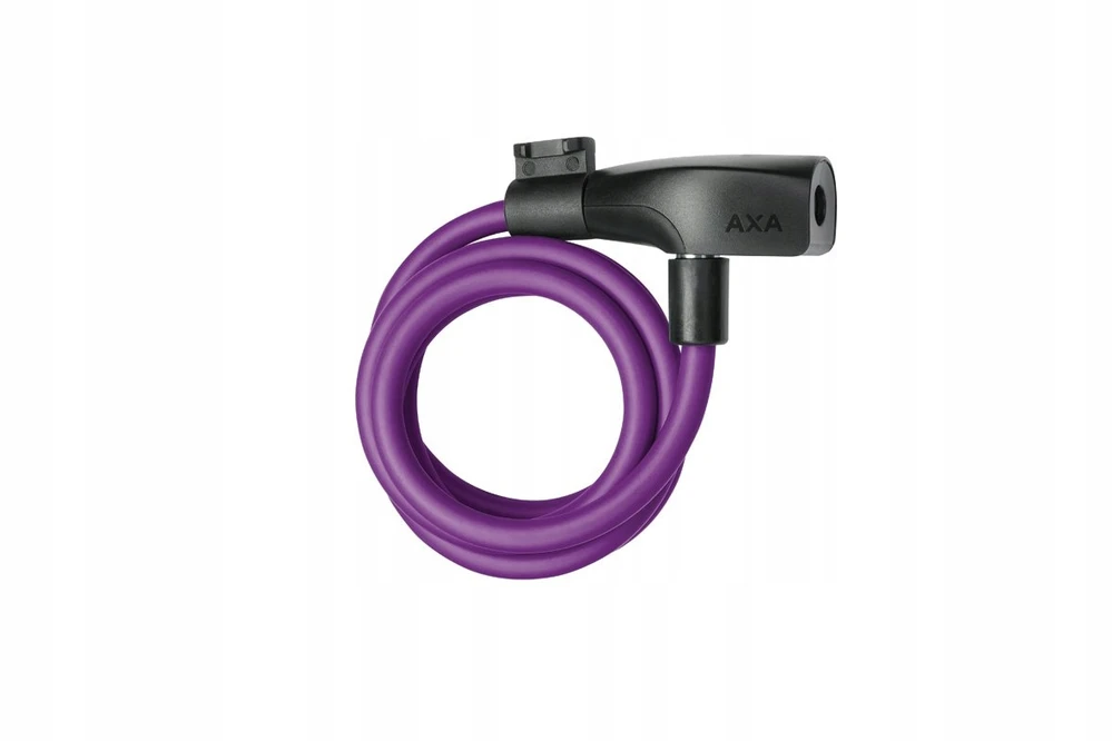 Dviračio užraktas AXA Resolute 8-120, 8x1200 mm, violetinis