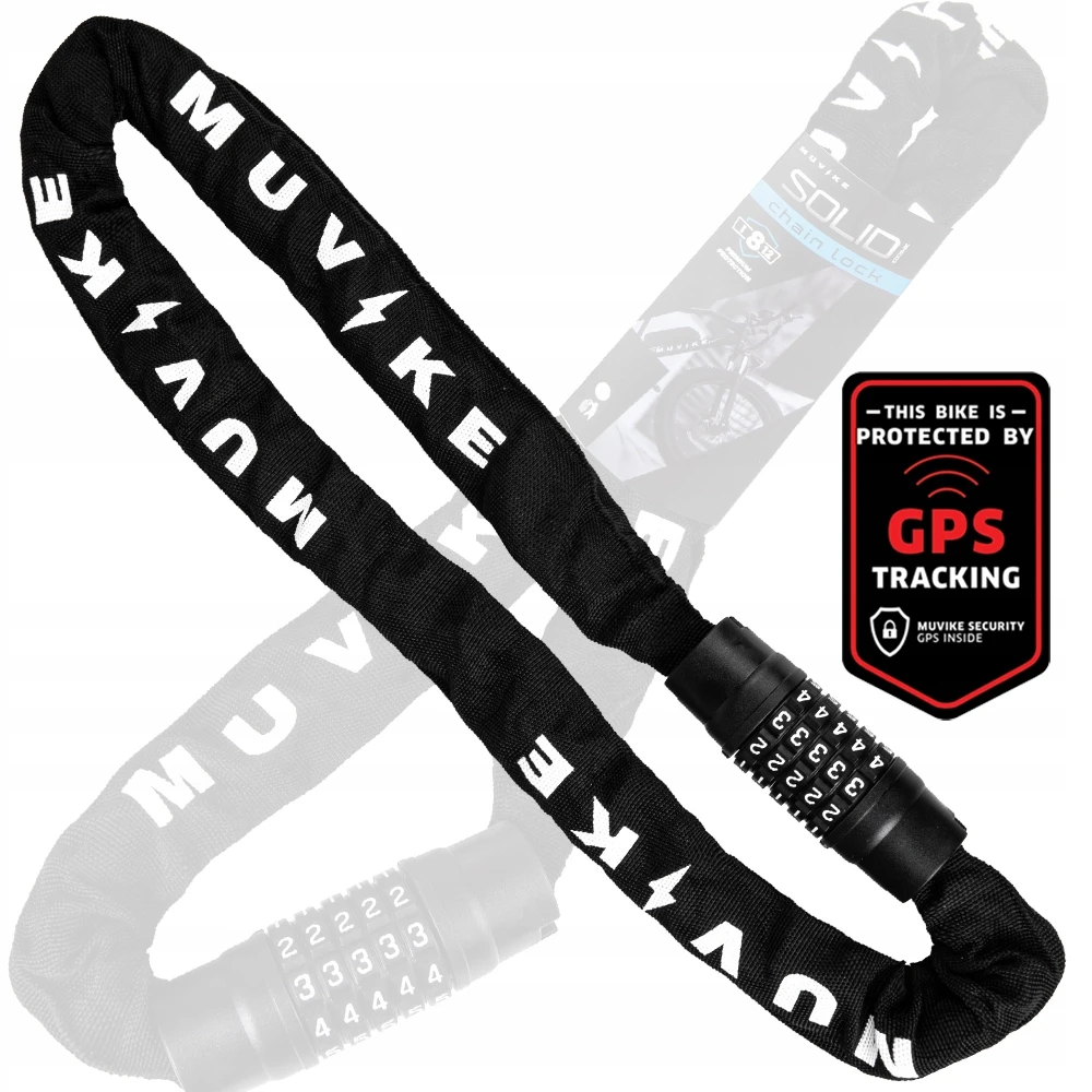 Dviračio užrakto grandinėlė 100cm 8x8mm KODAS STRONG MUVIKE SOLID 1000/8x8C