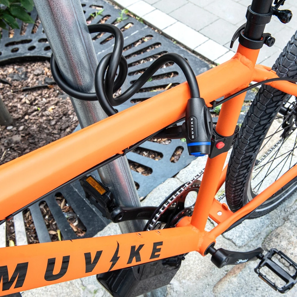 Dviračio užrakto kabelis 100cm 12mm SU RAKTU SU RANKENE MUVIKE FLEX 1000/12K