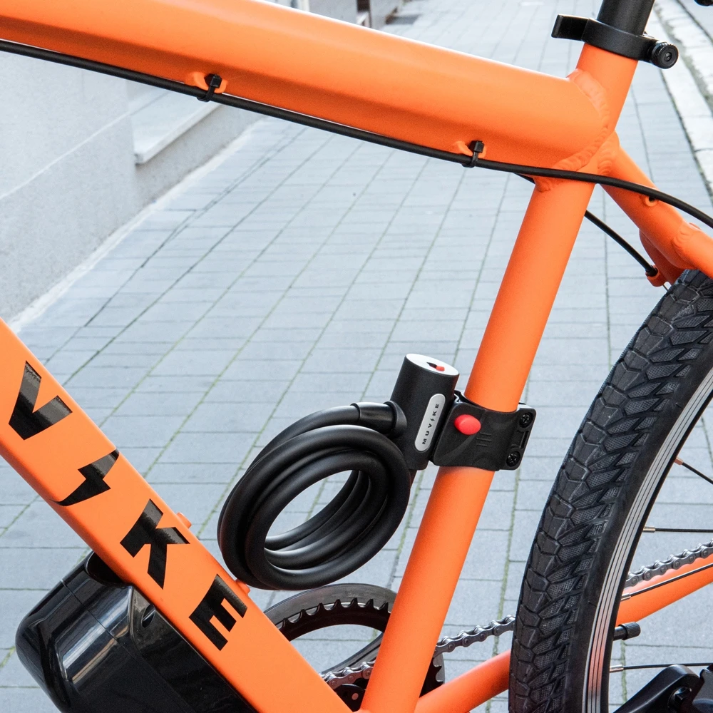 Dviračio užrakto kabelis 150cm 12mm SU RAKTU SU RANKENE MUVIKE FLEX 1500/12K