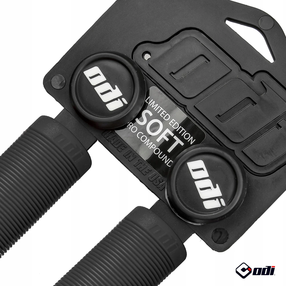 Dviračio Vairo Rankenos Odi Soft Longneck Grip Minkšta Rankena Juoda
