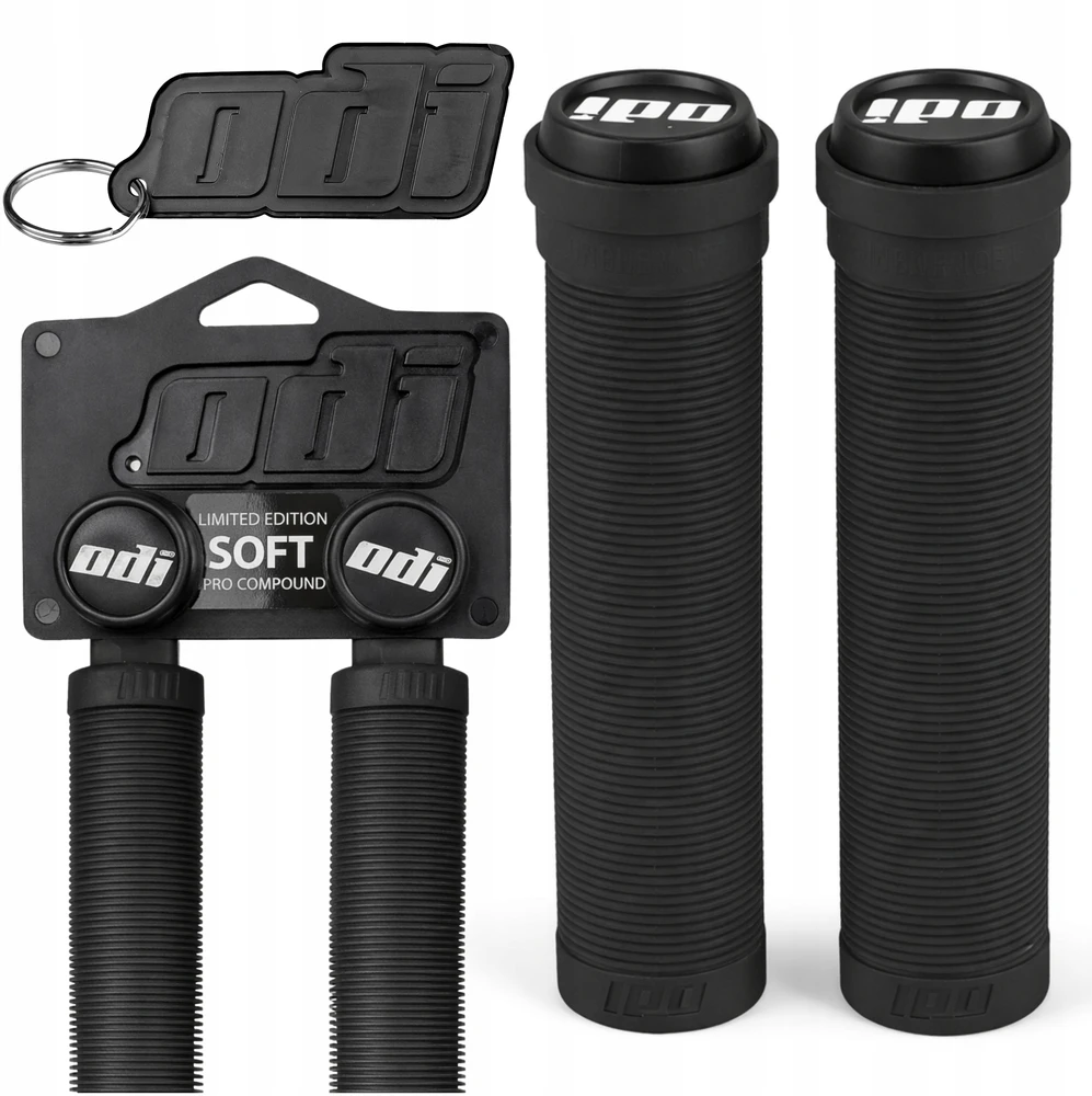 Dviračio Vairo Rankenos Odi Soft Longneck Grip Minkšta Rankena Juoda