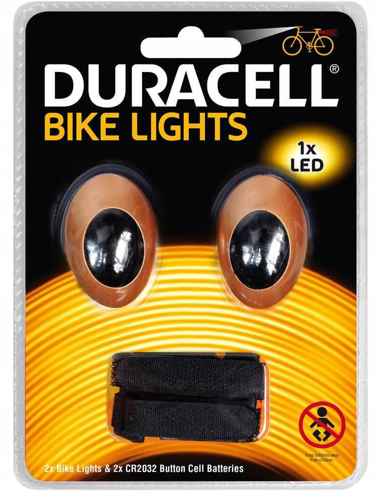 Dviračio žibintai Duracell F+B