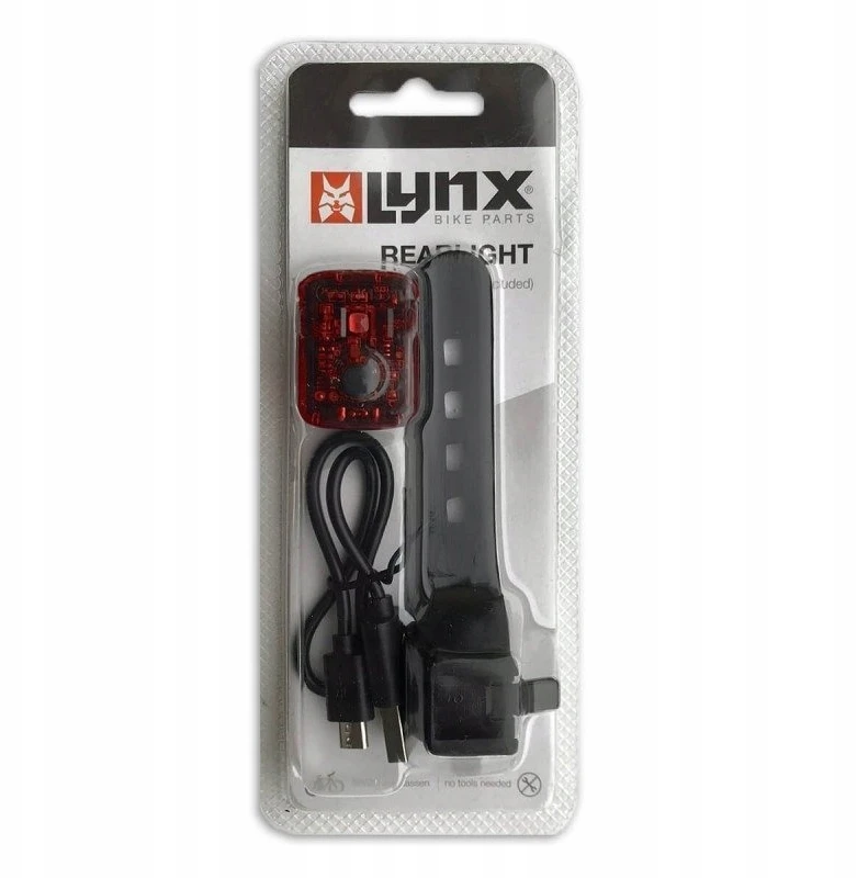 twm Dviračio žibintas Lynx, raudonas