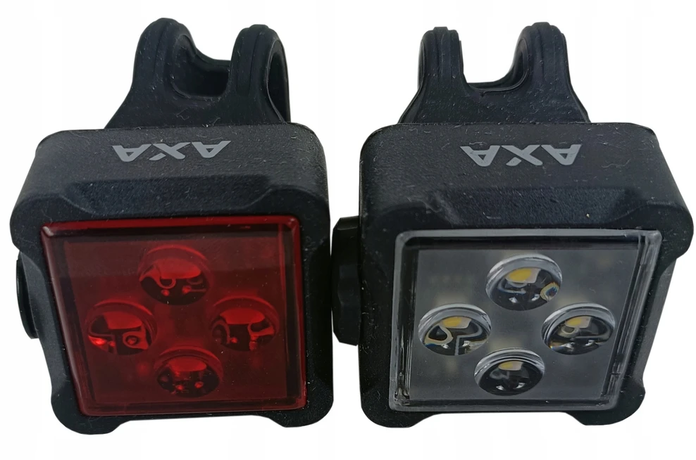 Dviračio žibintų rinkinys AXA Niteline 44-R, įkraunamas USB