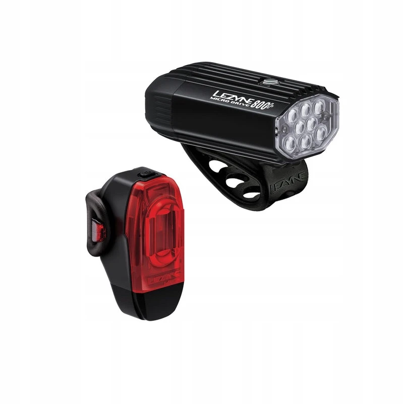 Dviračių apšvietimas - LEZYNE - Micro Drive 800 + KTV DRIVE+ - 800 Liumenų - Įkraunama USB - IPX7