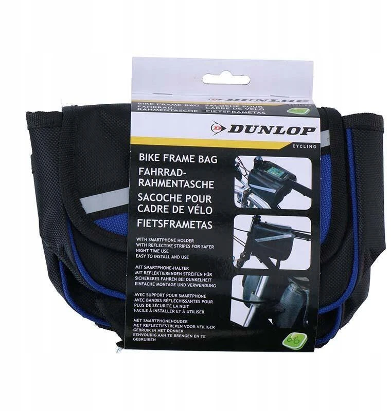 Dunlop - Bike bag / pannier for frame (Juodas/Mėlyna)