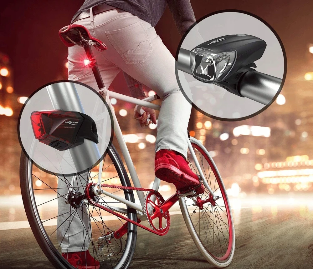 Dviračio žibintų rinkinys Ansmann LED