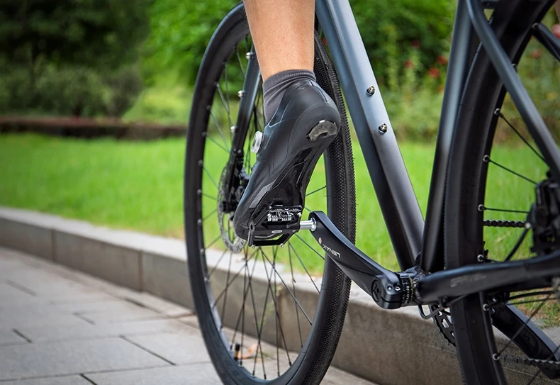 Dviračių pedalai Aliuminiai dviejų funkcijų platforminiai SPD blokai juodi CXWXC