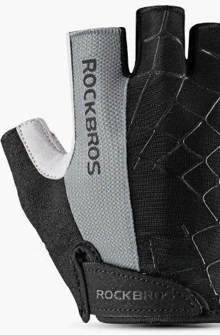 Dviračių pirštinės "L", Rockbros, gelinės, trumpos, be pirštų, skirtos važiavimui dviračiu