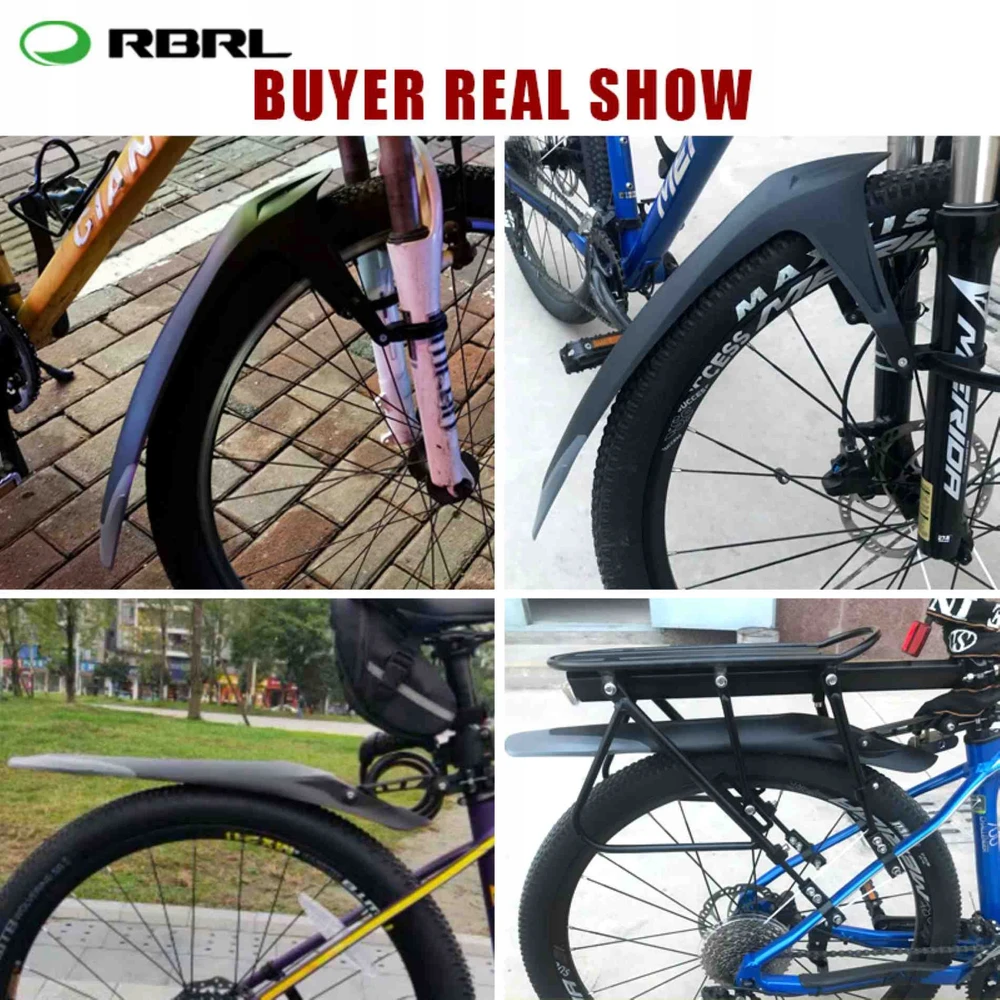 Dviračių purvasargių komplektas RL-990F/R, patvarūs purvasargiai MTB, maks. 29"