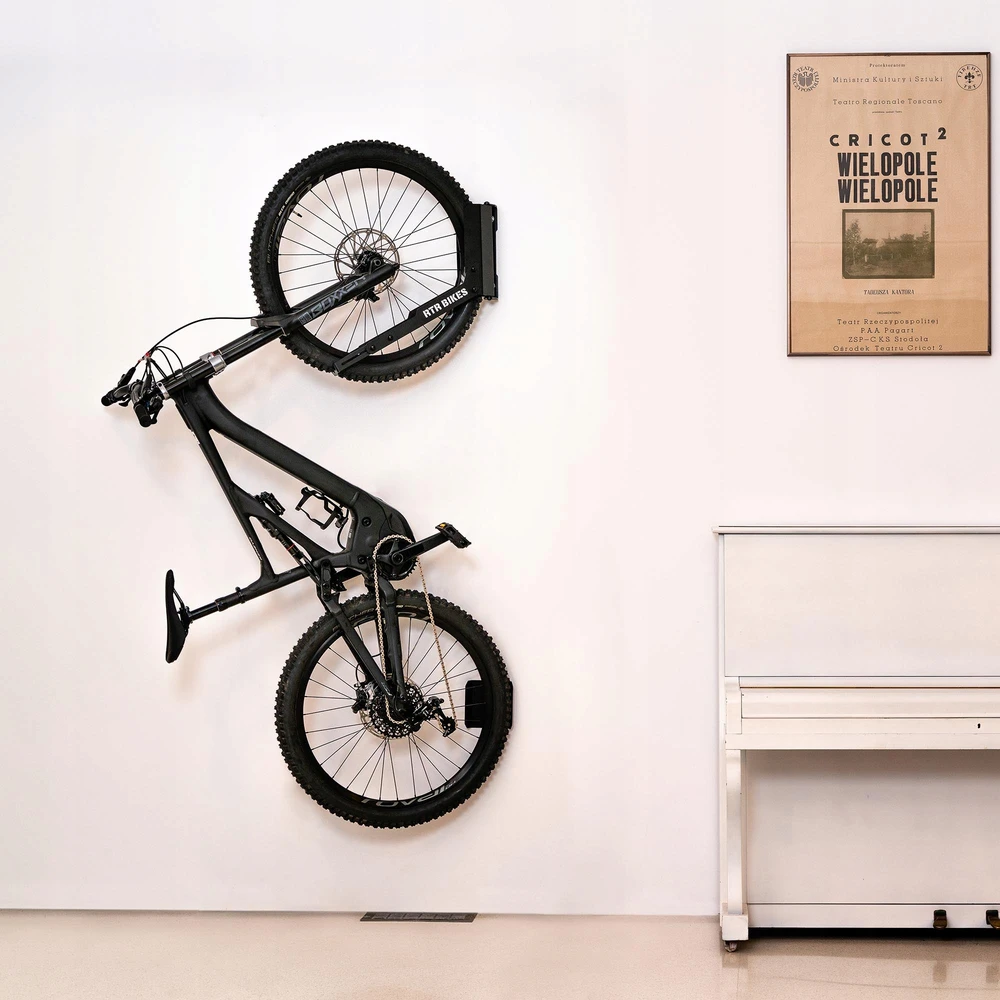 Dviračių stovas Pasukamas sieninis laikiklis RTR BIKES KRANKED TWIST